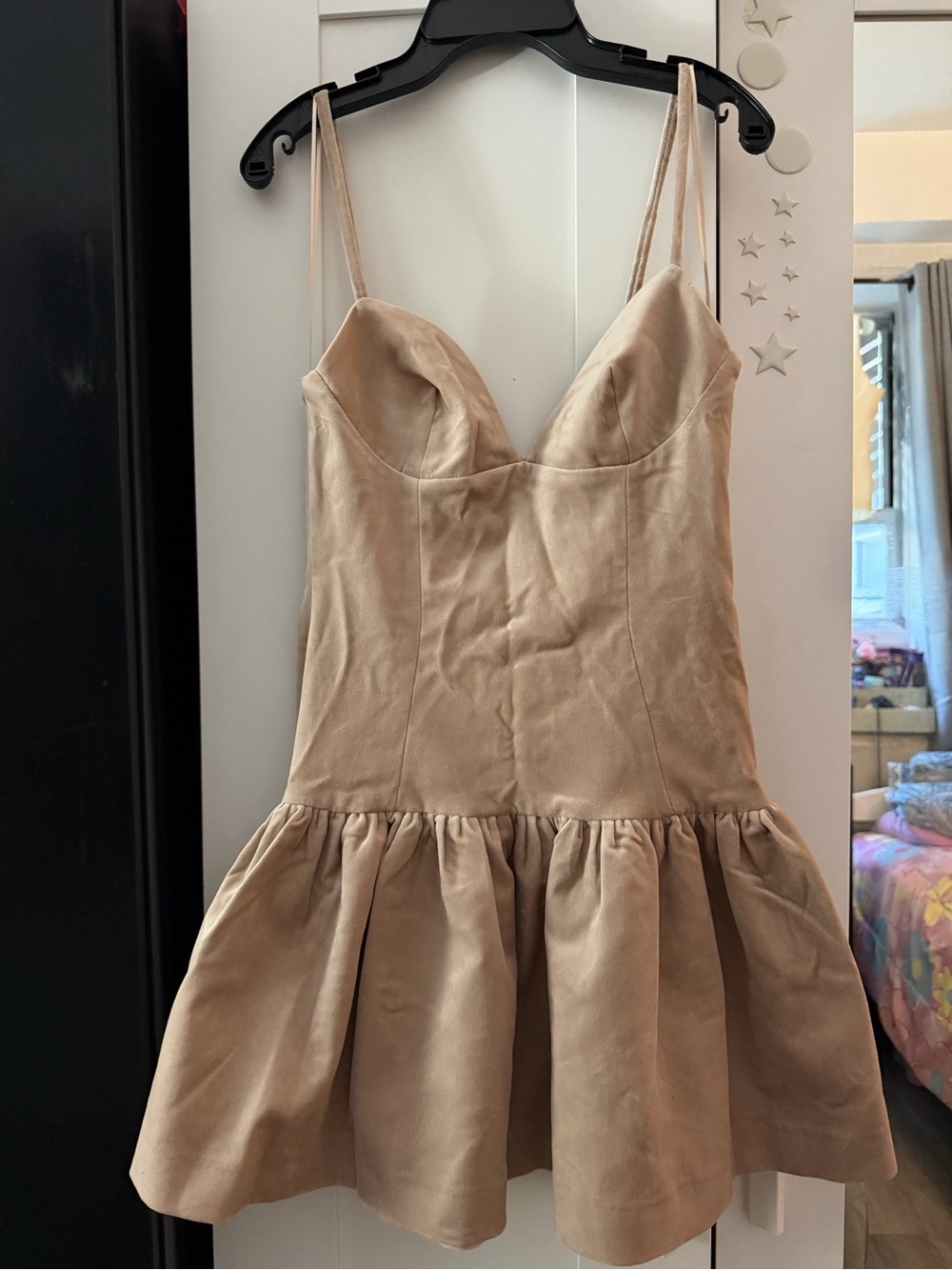 Zara Blush Pink Sweetheart Neck Mini Dress - Picture 7 of 8